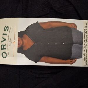 XXL: Orvis Women's Black Button Down Shirt